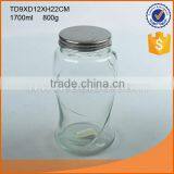 Wholesale High Quality Irregular Shape Glass Storage Jar With Certificate