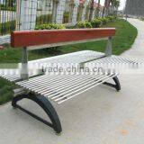 Stainless Steel Garden Bench Seat With Cast Iron Bench Ends thumbnail-1