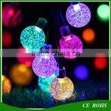 Decorative Solar Lawn Lights Colorful Outdoor 50 LED Colorful Bubble Solar String Light for Christmas Party Wedding thumbnail-3