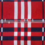 Balck and Red Color Tartan Plaid Indian Wool Shawl thumbnail-2