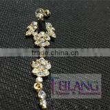 Fashion Square Diamond Long Section Of High-Grade Crystal Earrings thumbnail-3