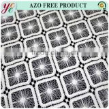 Modern White Embroidery Designs Water Soluble African embroidery Fabric