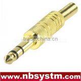 6.35mm Stereo Plug Metal With Spring