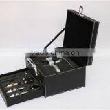 Barware Set Gift Box Wooden Leather Box thumbnail-1