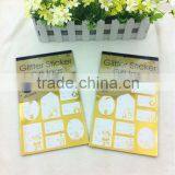 Top Sale Hot New Glitter Sticker Gift Tags