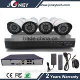 4pcs 2MP Outdoor POE IP Camera POE NVR Kit Security Camera System