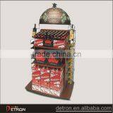 Fashionable Hot Sale Wood and Metal Promotion Metal Drink Display Stand thumbnail-1