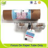 Brown Cardboard Paper Tube Packaging With Tin Lip thumbnail-5