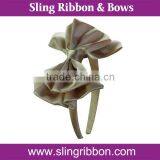 2015 Good Quality Satin Ribbon Headband For Kids Wholesale thumbnail-1