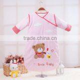 Children's 100% Cotton Baby Long Sleeve Sleeping Bag Detachable Sleeve and Detachable Cotton Fillings Quilt for Four Seasons thumbnail-4