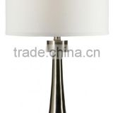 2015 new One Light Table Lamp with brushed nickel finishe from zhongshan lighting