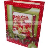 Paper gift shopping bag with Christmas pattern