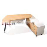 Moodern Office Furniture Metal Frame Wooden Office Table thumbnail-3