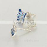 Silver 925 All Types Of New Design Custom Made Enamel Wholesale Earrings thumbnail-2