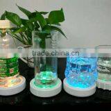 Customized Round Glass Coaster LED Light Plastic Beer Glass Coaster thumbnail-2