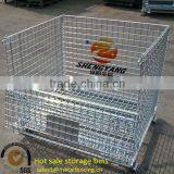 Loading Capacity 250-2500kg Rectangular Warehouse Cages Factory Applied Transport Metal Mesh Storage Cages Hot Sale Storage Bins