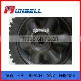 Black 6''Solid Rubber Barbecue Wheel for European Market thumbnail-3