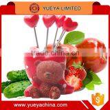 Cute Teddy Bear Fruit Fork Kitchen Supplies Tools thumbnail-3