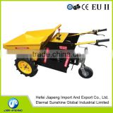 Popular garden loader with snow plough/Mini dumper with 3 wheels/muck truck with 300kg capacity CE certificate