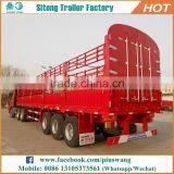 Wholesales Factory 3 Axles Poultry Animal Transport Livestock Fence Semi Trailer thumbnail-2