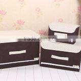 N487 Household Non Woven Box Foldable Storage Box thumbnail-4