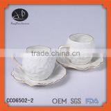 Porcelain Tea Coffee Set Turkish Porcelain Coffee/ Espresso Cup and Saucer Wholesale thumbnail-1