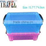 Custom Logo Promotional Plastic Storage Box With Interlock Lid thumbnail-2