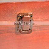 Natural Redwood Napkin Tissue Box Holder, Wholesale Retro Bronze Buckle Packaging Box thumbnail-5