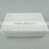 White Ceramic Toilet Soap Holder in Stock thumbnail-1
