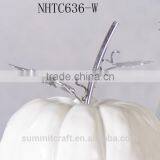 Decorative Artificial White Pumpkins Wholesale thumbnail-4