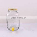Clear Glass Beverage Dispenser Jar With Faucet thumbnail-3