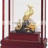 Gold Foil Peacock Statue in Display Box Promotion Gift thumbnail-1