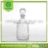 Glass Vodka Wine Bottles With Cork Lid thumbnail-1