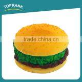 Hot Selling Lifelike Food Pet Dog Toys Latex Dog Chew Hamburger Toy thumbnail-1