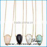 Top Sale Simple Design Turquoise Necklace Crystal Gemstone Necklace thumbnail-2