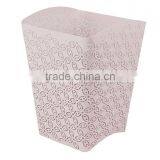 Arc-shape Metal Punched Decorative Trash Can For Home/Office thumbnail-2