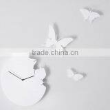 White Acrylic Butterfly Wall Clock thumbnail-1