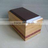 100% Solid Bamboo Material Handmade Adult Funeral Urn for Cremation thumbnail-1