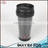 NBRSC Plastic 400ml Double Wall Tumbler With Customized Removeable Insert Paper Car Coffee Mug With Bounce Lid thumbnail-1