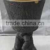 Knock-down Beautiful Fiberglass Clay Animal Planter thumbnail-1