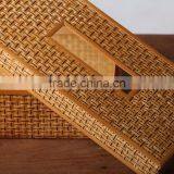 Wicker Bamboo Tissue Box / Best Selling Table Decorartion thumbnail-1