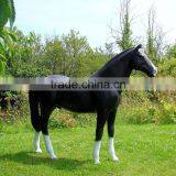 Outdoor Garden Decoration Resin Craft Fiberglass Life Size Horse thumbnail-1