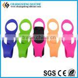 Two Side Round Easy Operation Silicone Phone Card Hang Holder for All Phone Models thumbnail-1