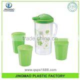 Two Size Flower Printing FDA Plastic Water Jug Set