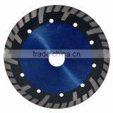 Hot Pressed Turbo Diamond Cutting Blade for Concrete, Sand Stone, Abrasive With Protected Teeth thumbnail-1