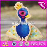 Новый дизайн образовательных игрушек с фигурами зайца, павлина и белки, деревянные игрушки с животными для маленьких детей W01B040 thumbnail-2