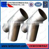 Industrial Safety 45 Degree Titanium Pipe Fitting Tees