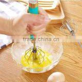 Popular Food Grade Eggbeater Stainless Steel Egg Whisk With Colorful Handle thumbnail-4