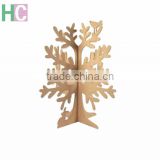 best price hot selliing 2016 MDF carving christmas tree for home decor