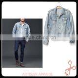 The new US and Europe men's denim jacket washed denim jacket for men wholesale